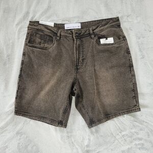 Paper Denim & Cloth Mens Size 34 Relaxed Fit Jean Shorts Color Rodrick Black